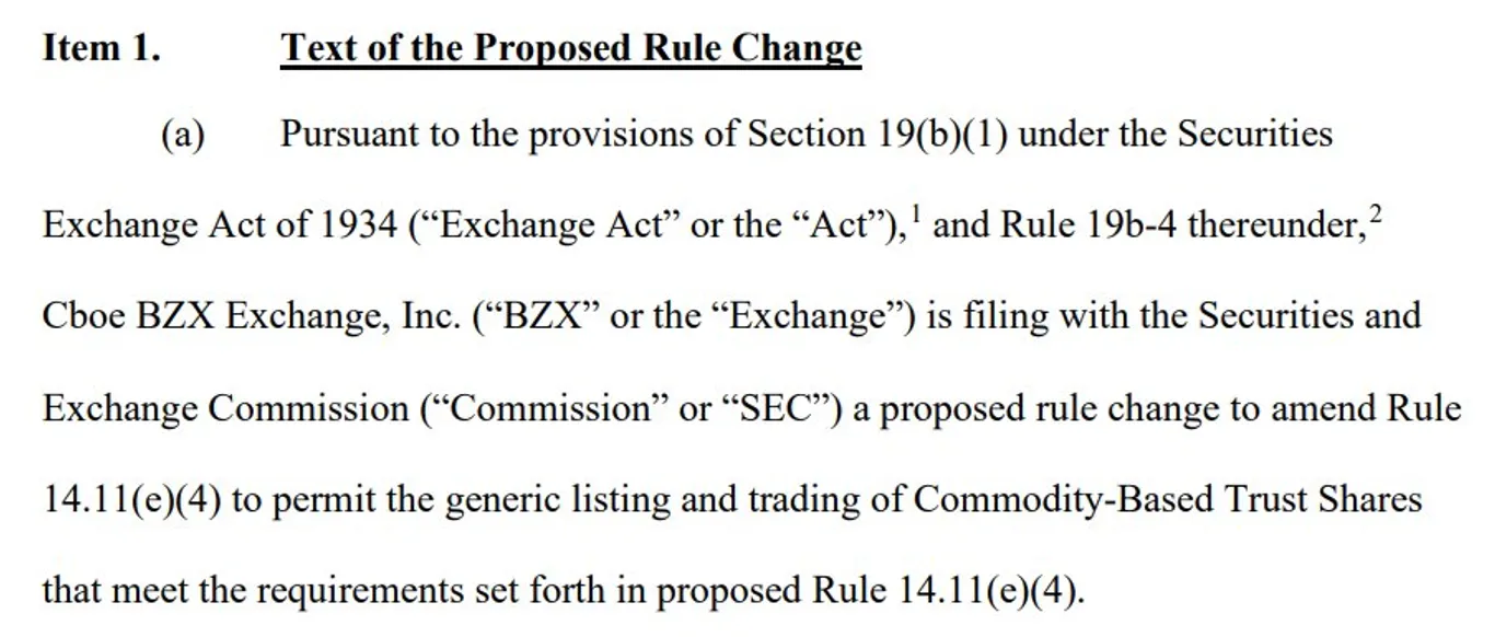 Text of the proposed rule change