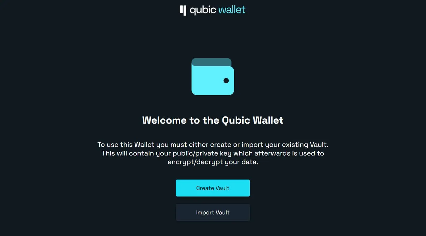 QUBIC mining wallet