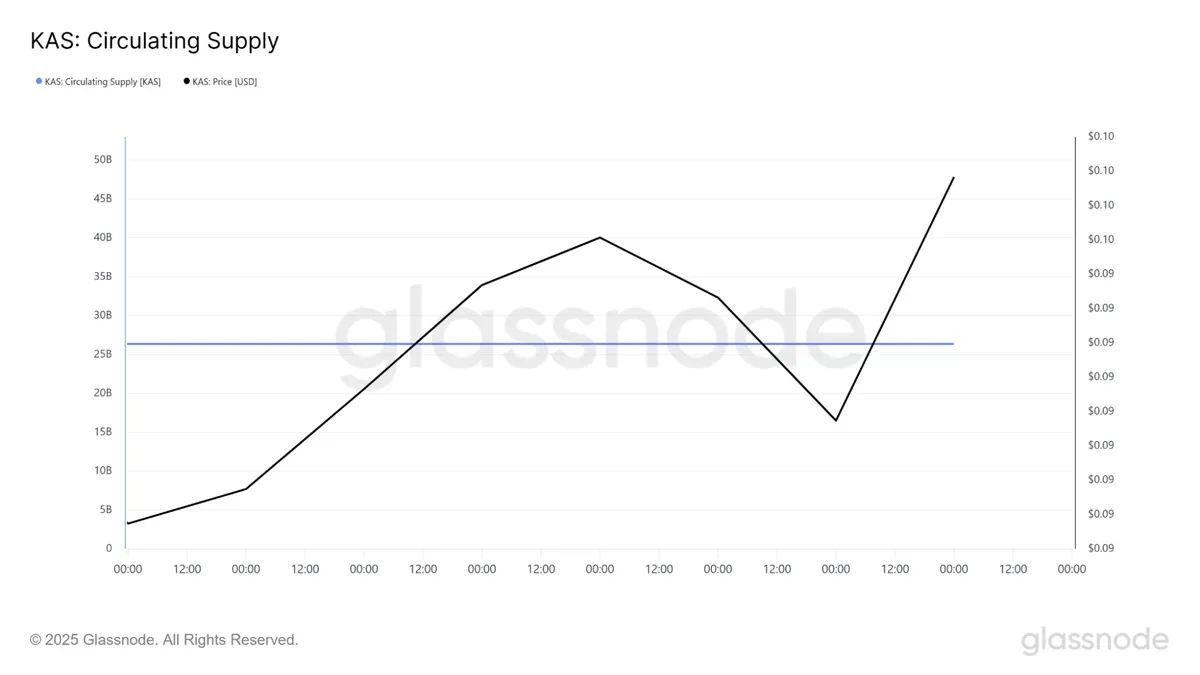 Kaspa circulating supply