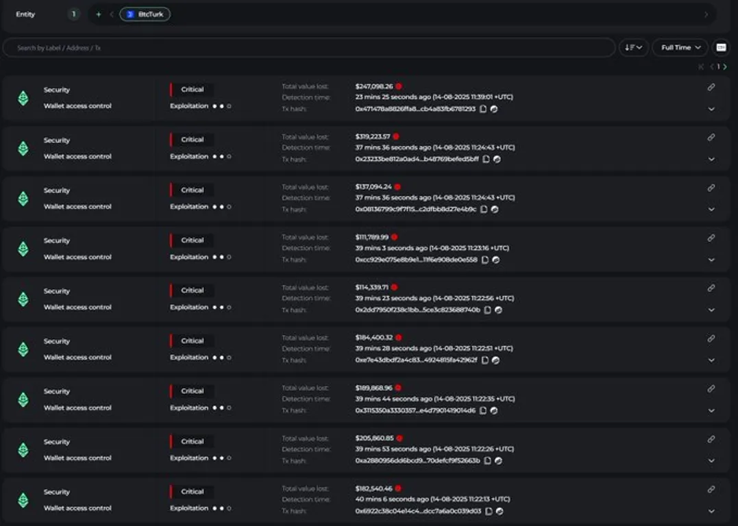 BTCTurk attack