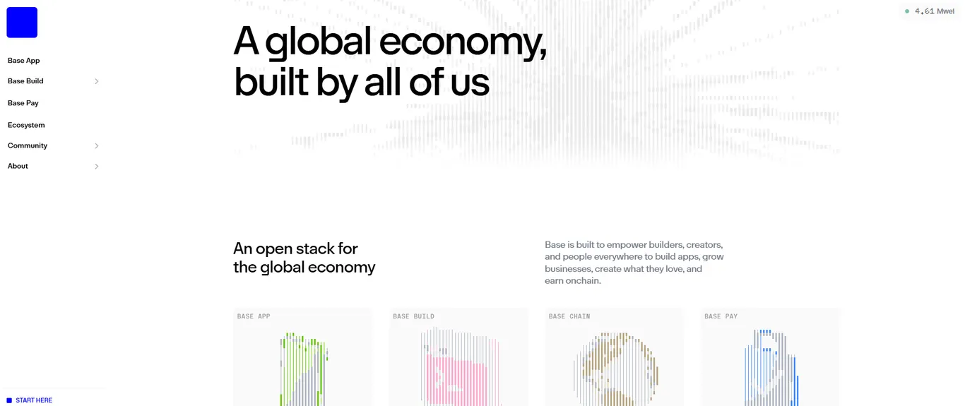 Coinbase homepage
