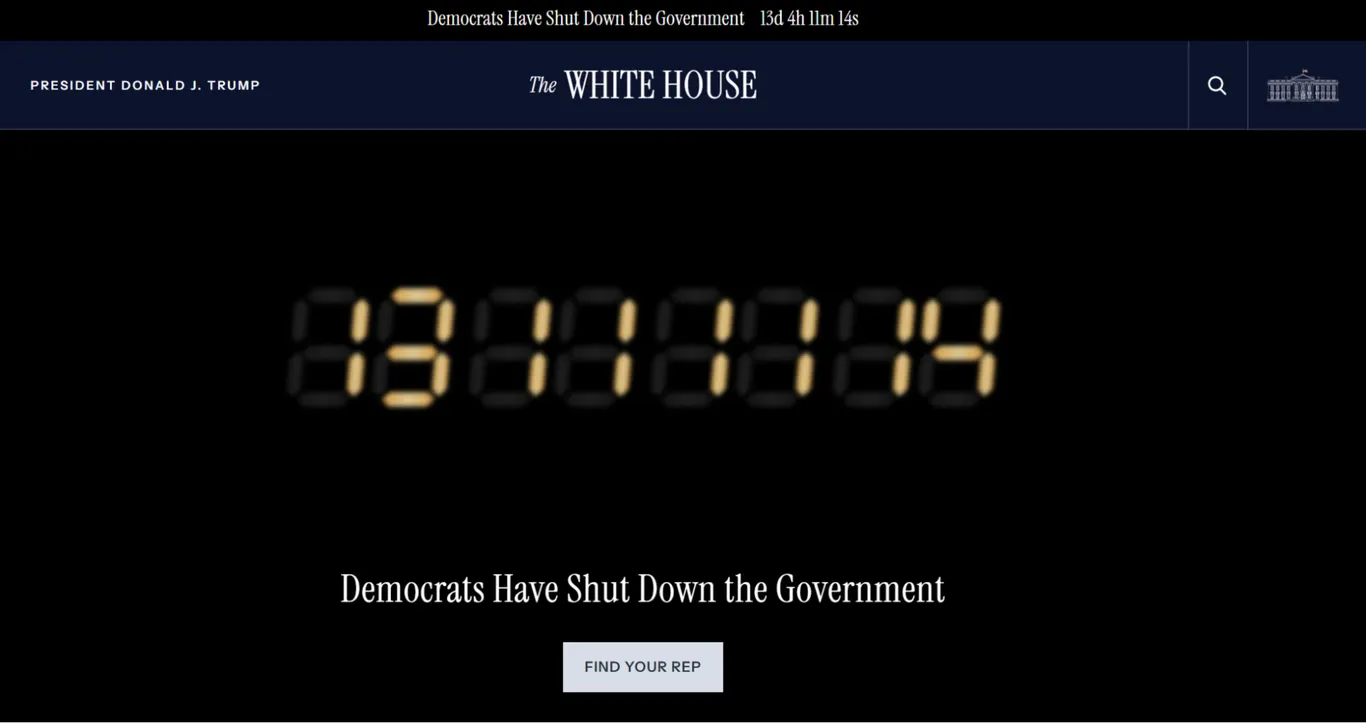 Countdown on the us.gov site