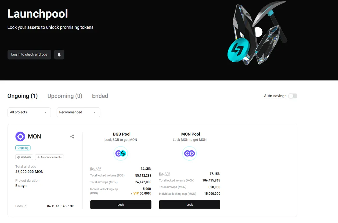 Launchpool Monad