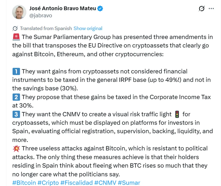 Spain crypto tax