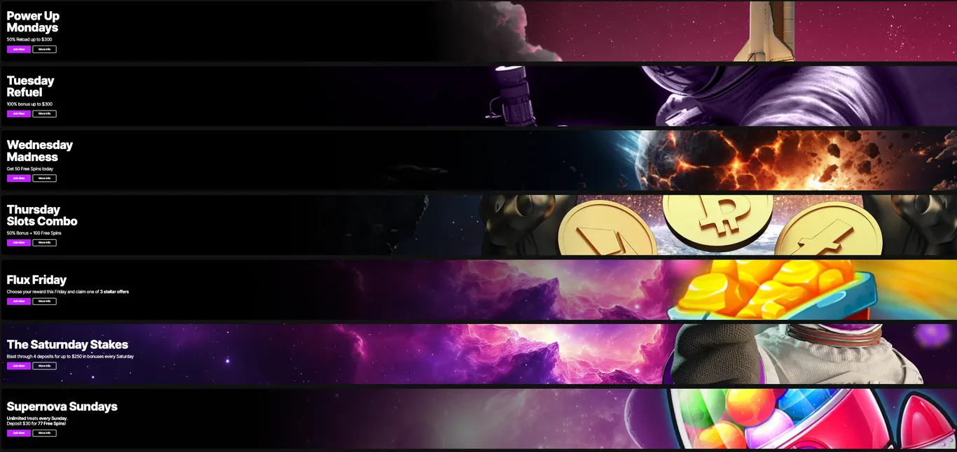 JustCasino weekly promos