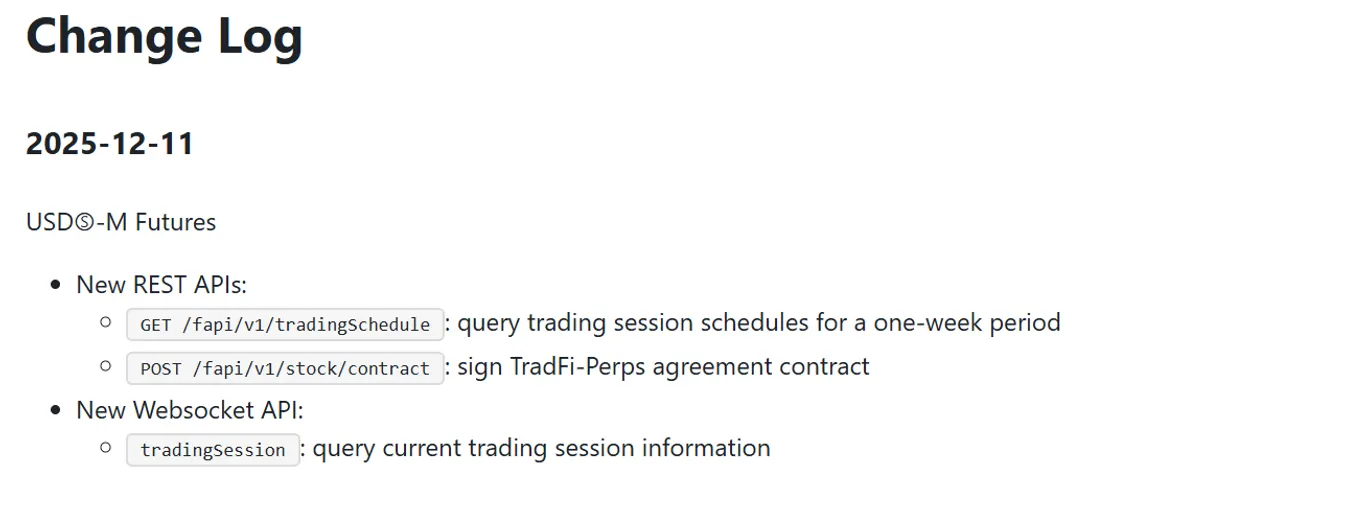 Binance API stock trading hint