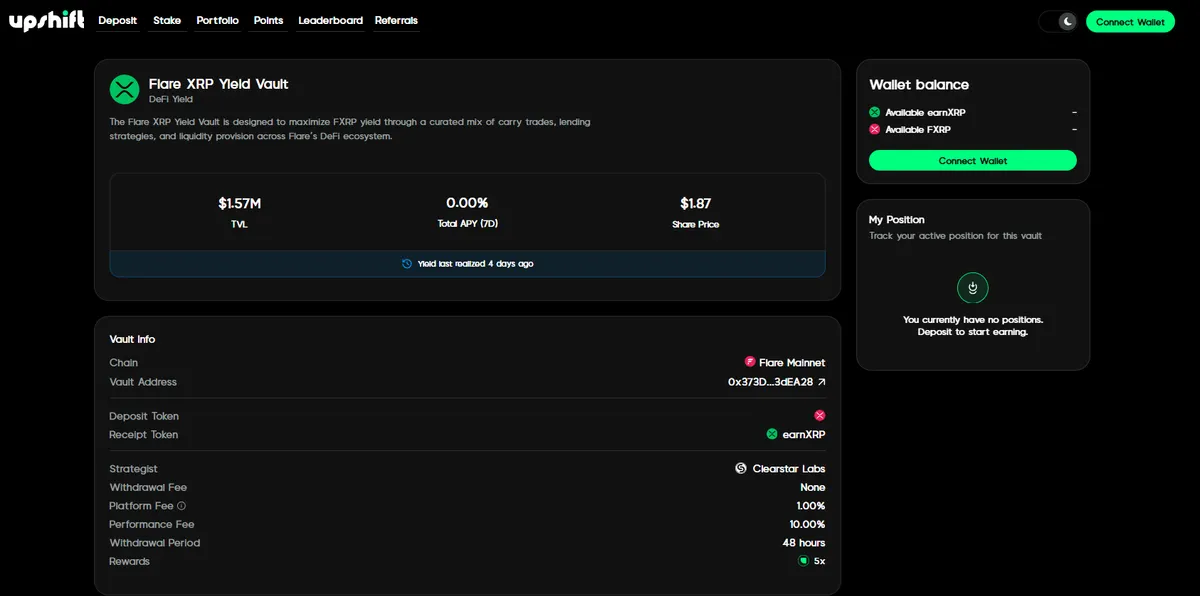 XRP Yield Vault