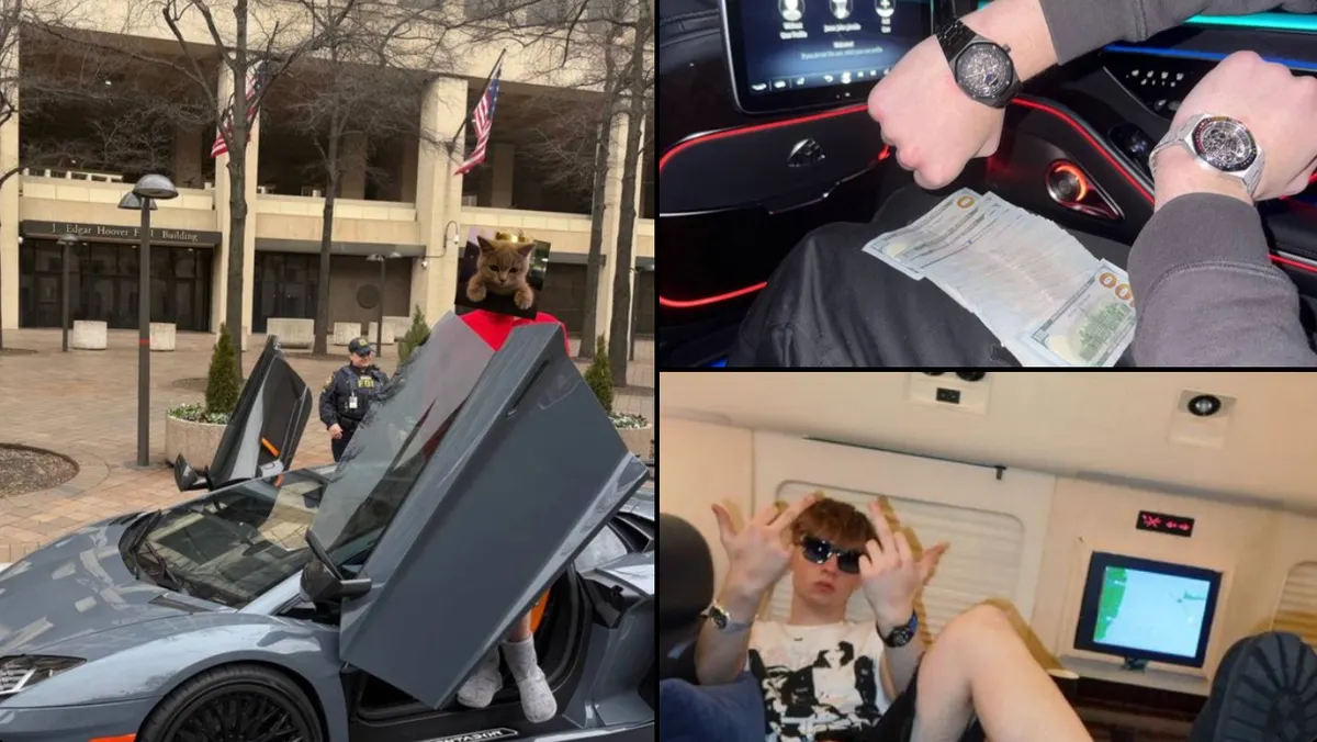 Crypto thief flaunting wealth