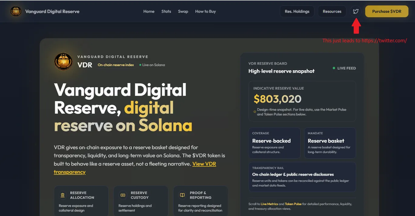 Vanguard digital reserve crypto