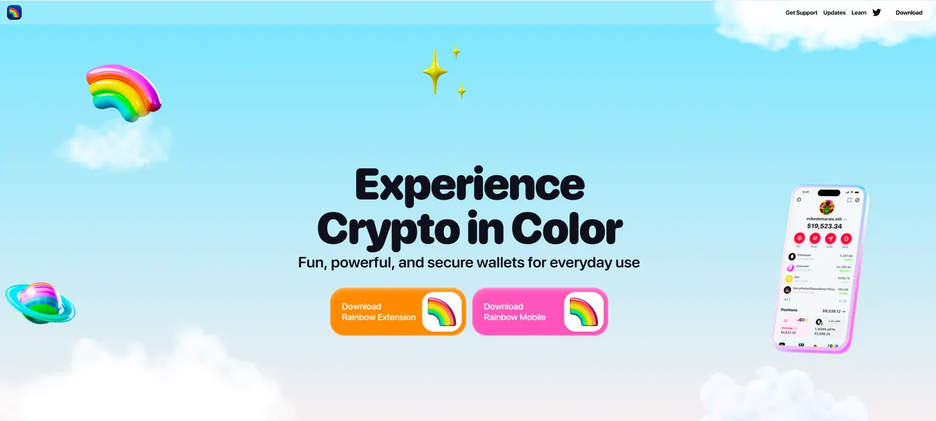 Rainbow wallet