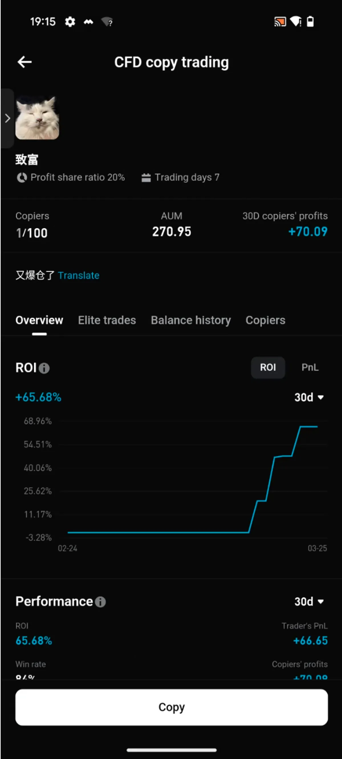 Bitget copy trading