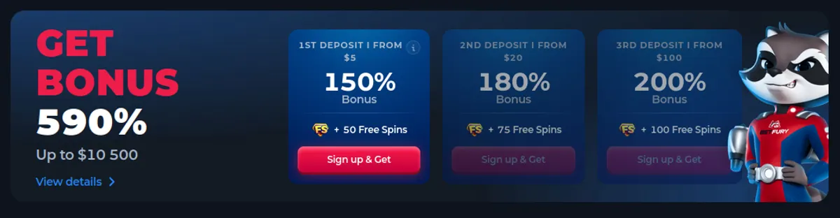 BetFury welcome bonus