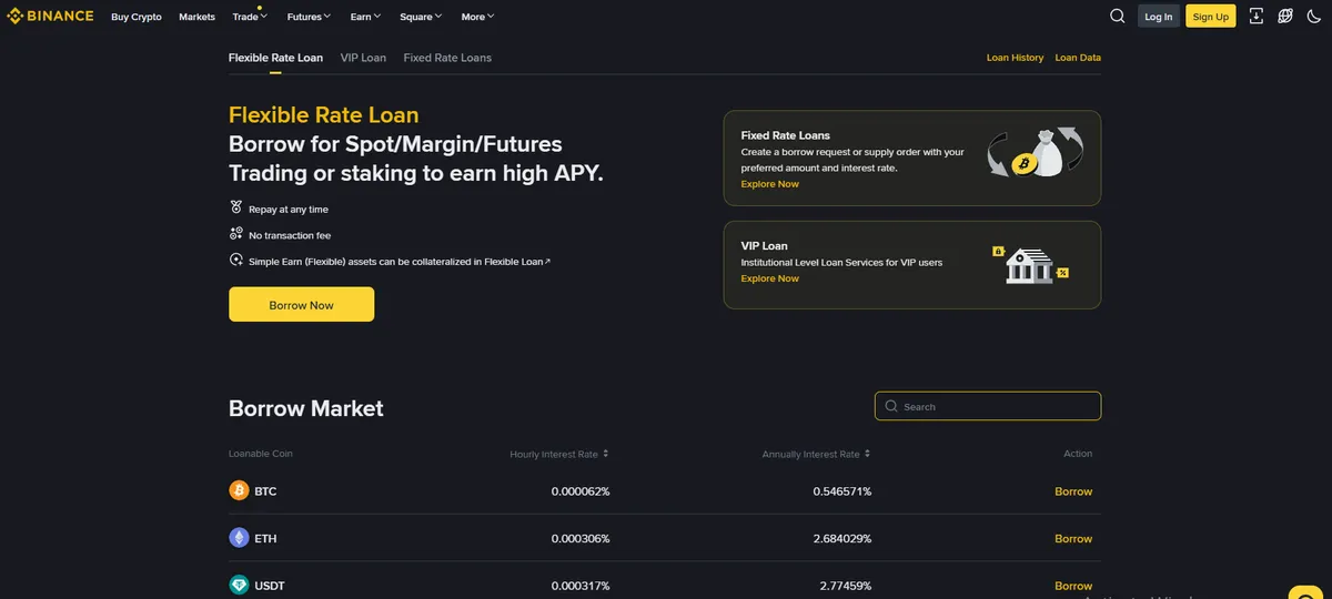 Binance Loans