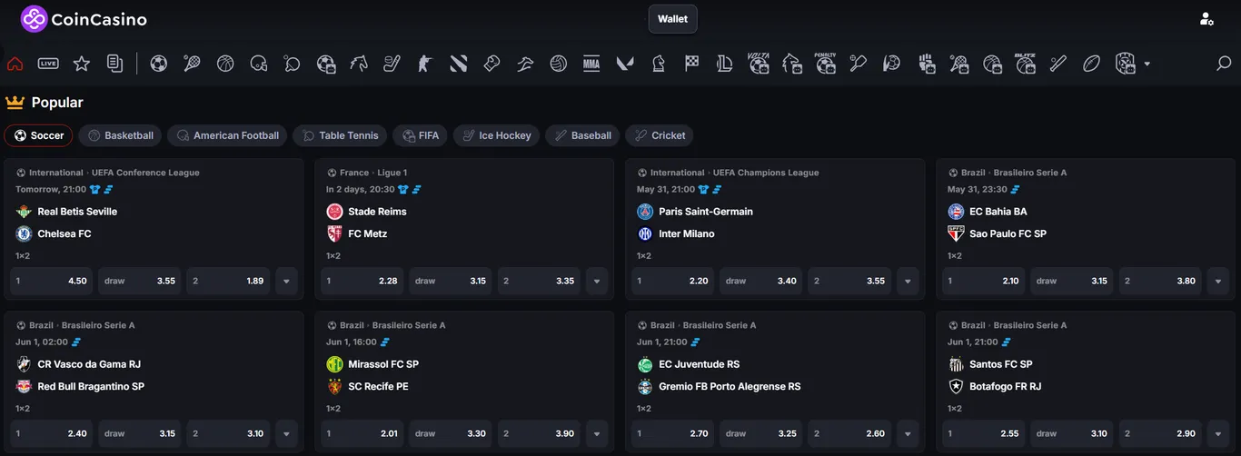 coincasino sportsbook