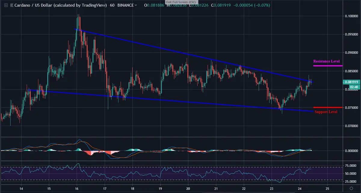 ADA 1 Hour Chart