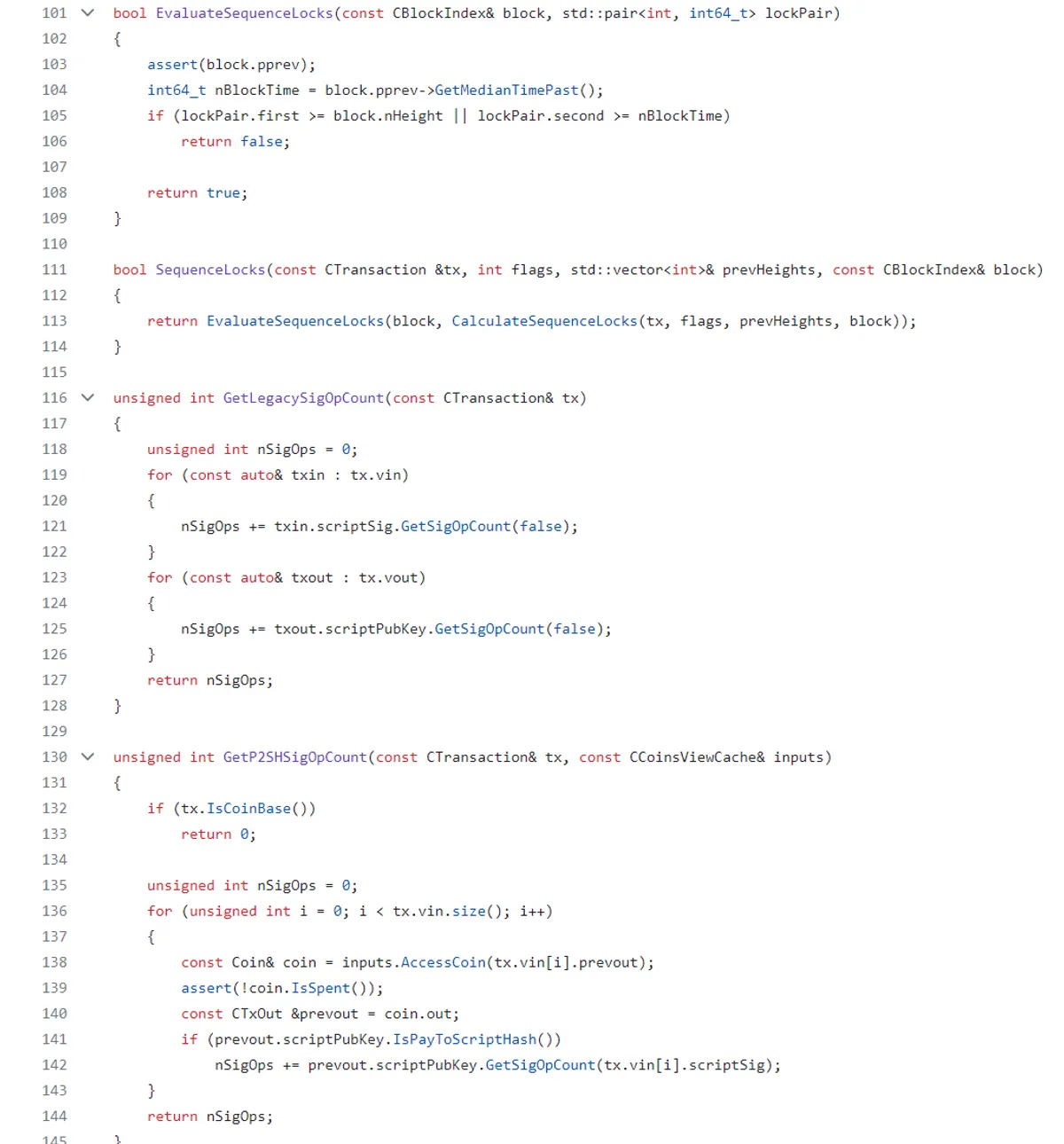 Bitcoin code example