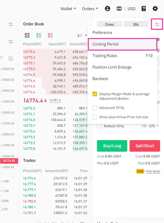 Binance Cooling Off Period