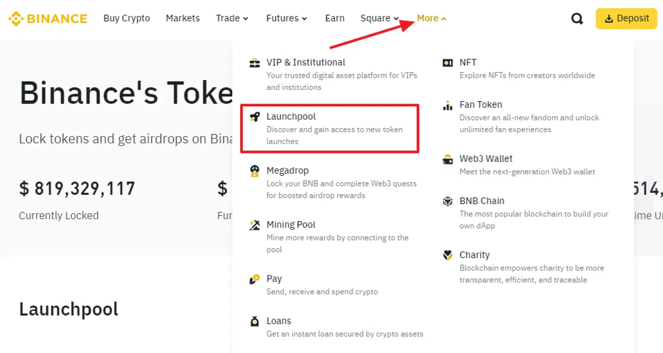 binance launchpool