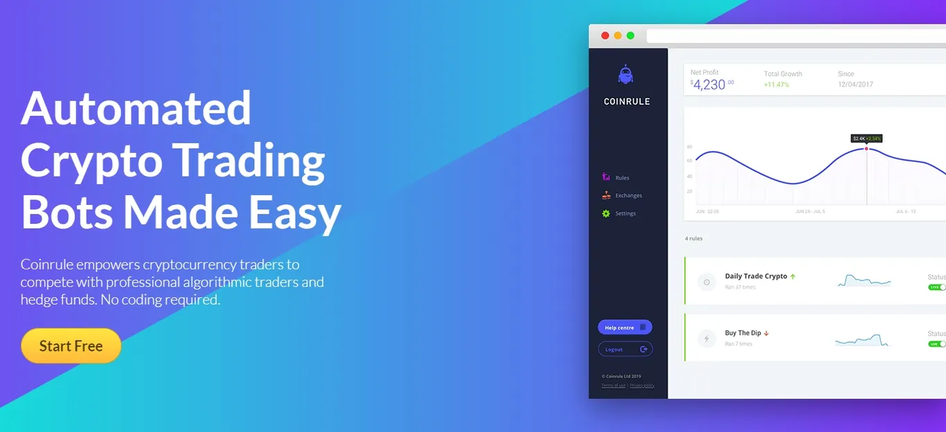 coinrule is one of the best trading bot platforms