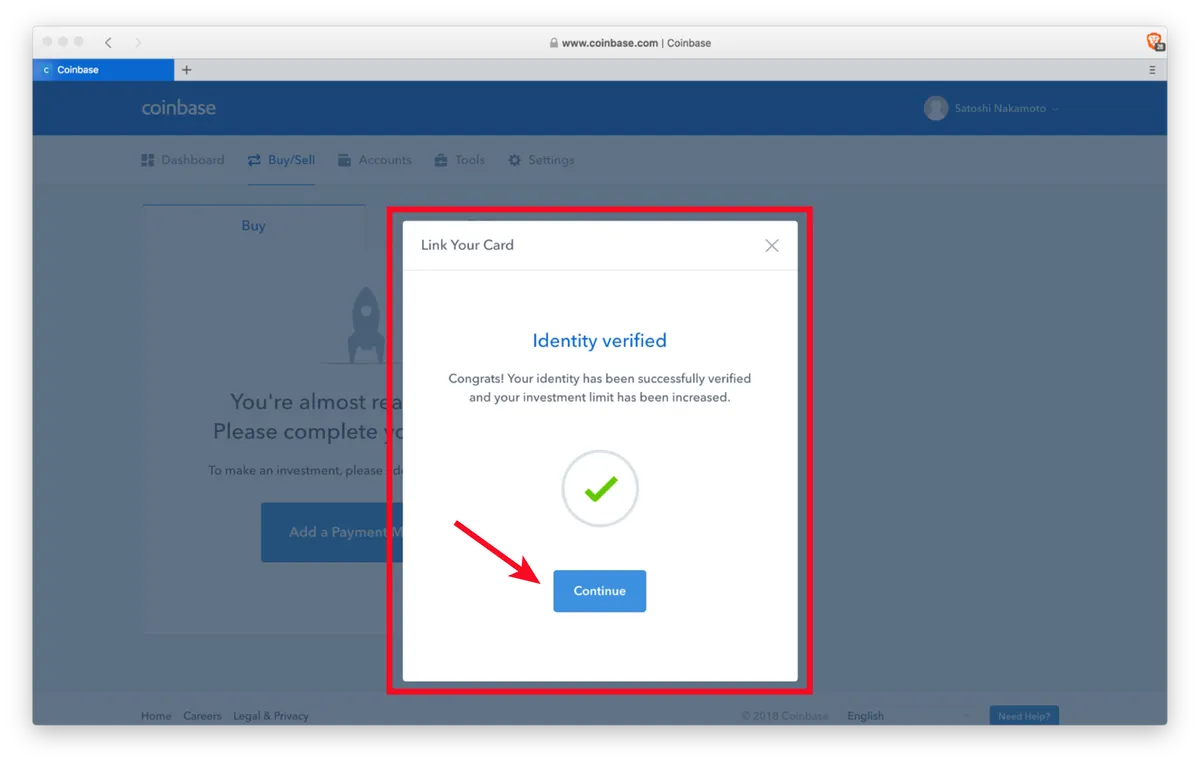 Coinbase Step 4