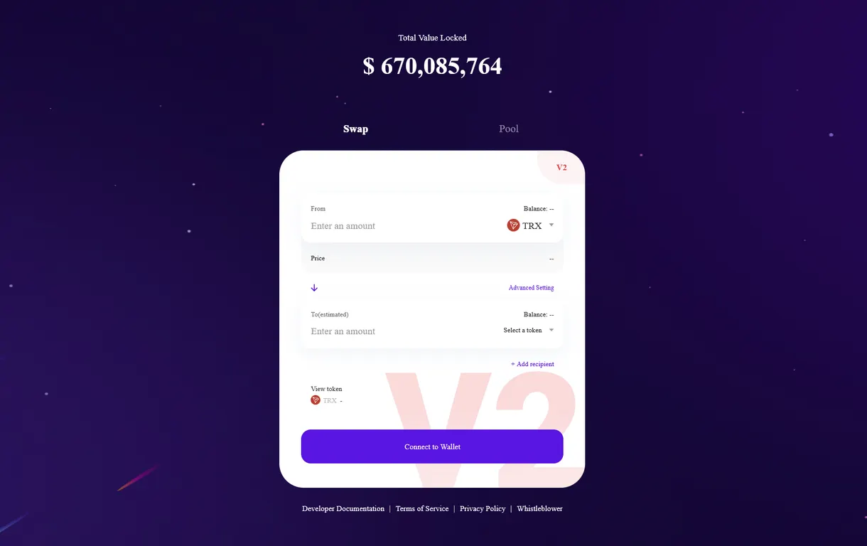 SunSwap app