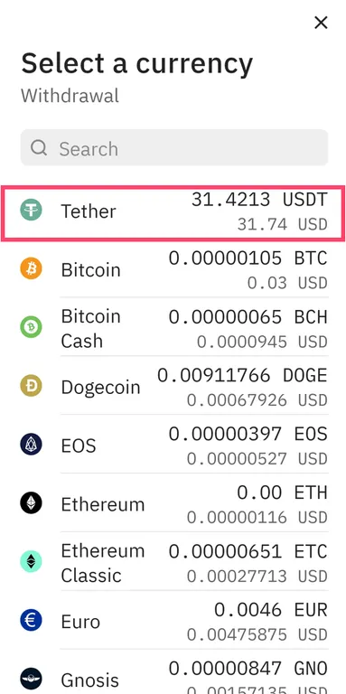 Kraken listed cryptocurrencies