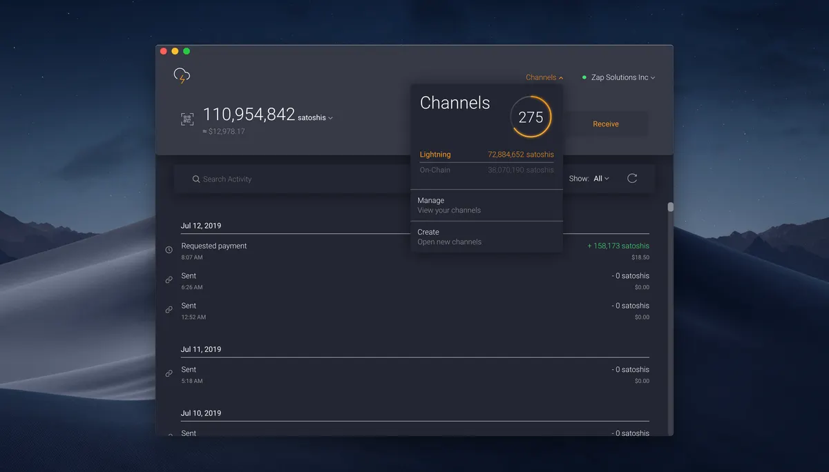 Zap wallet