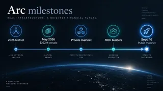 Arc moves from testnet to public mainnet on Sept. 16 after a $222M presale and 100+ builders joined the network. Arc moves from testnet to public mainnet on Sept. 16 after a $222M presale and 100+ builders joined the network.