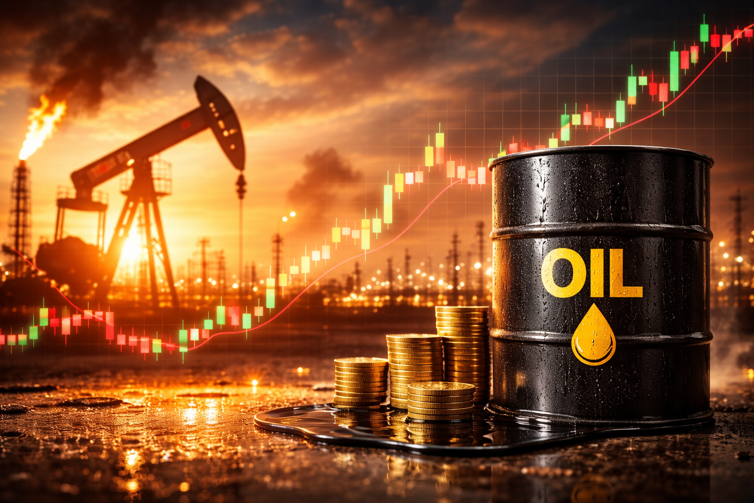 Crude Oil Prices: Rise as WTI Tests $80, Brent Holds Above $84 on Hormuz Risks