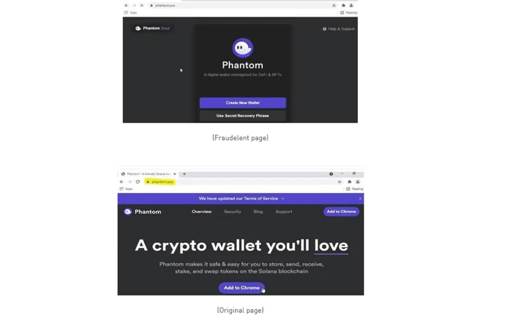 Fake site