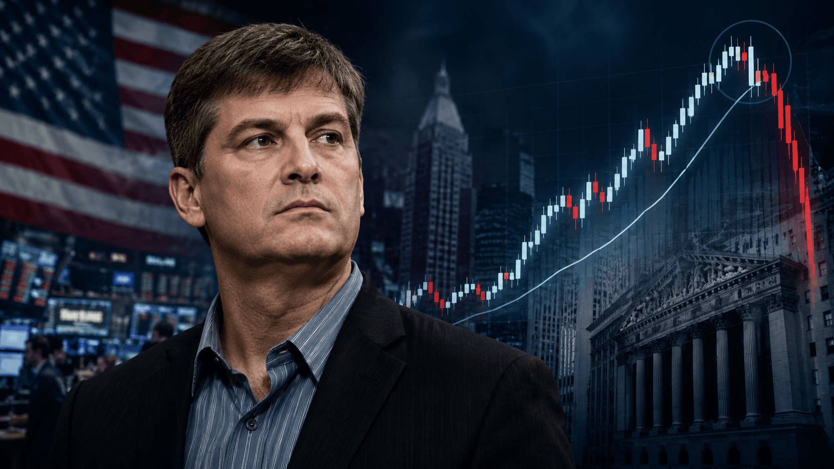 Michael Burry Flags 1987-Style Selloff Risk as US Stocks Reach Records