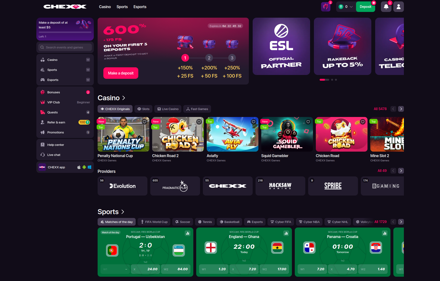 CHEXX casino