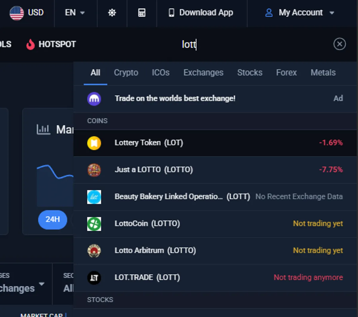 coincodex search