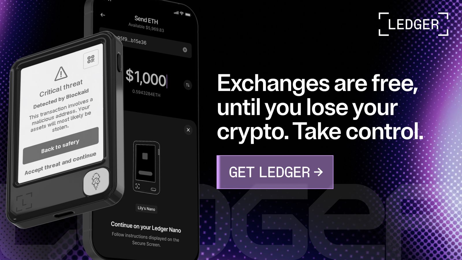 Looking for a New Crypto Exchange Because of MiCA? Switch to a Hardware Wallet Instead and Get Free BTC with a New Ledger