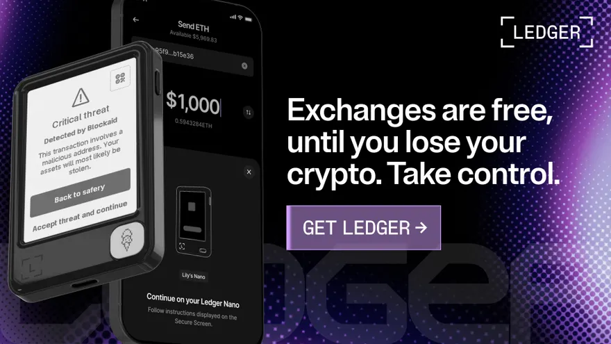 Looking for a New Crypto Exchange Because of MiCA? Switch to a Hardware Wallet Instead and Get Free BTC with a New Ledger