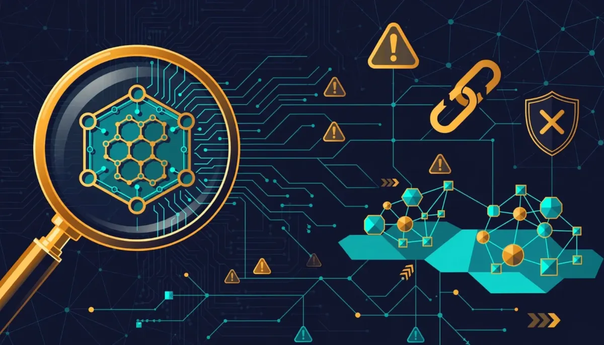 Magnifying glass acting as a crypto scam tracker