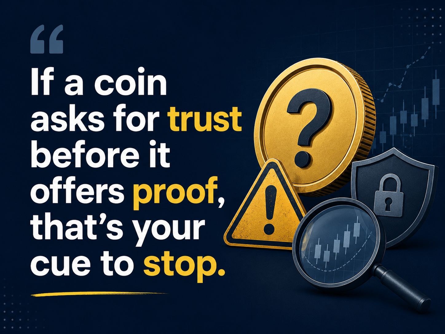 An infographic warning about sketchy crypto coins
