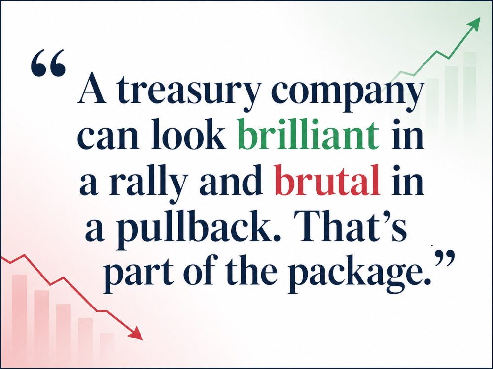 Crypto treasury company explanation