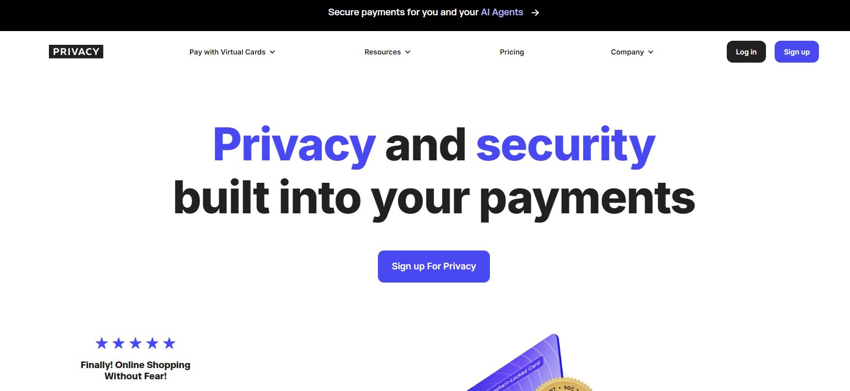 Privacy.com website