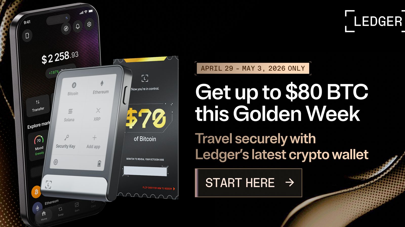 Ledger Celebrates Golden Week with Up to $80 Bitcoin Gift and Extra ...
