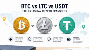 Crypto Transfer Costs Explained for BTC, LTC, and USDT