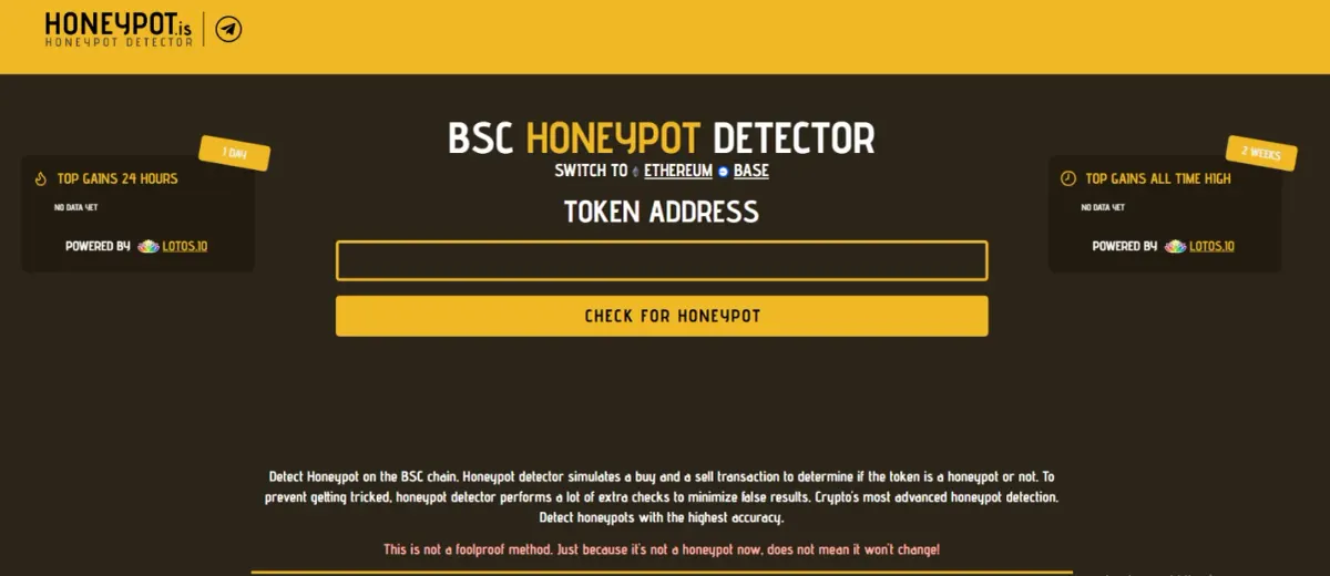 Honeypot.is website homepage